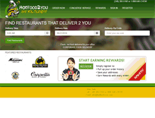 Tablet Screenshot of hotfood2you.com